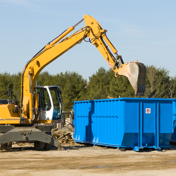 are there any restrictions on where a residential dumpster can be placed in Butler